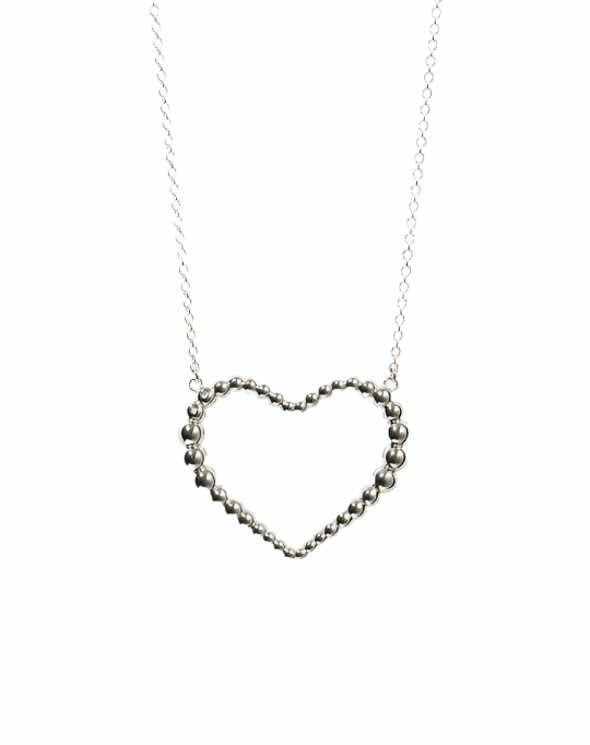 Meadowlark - Fizzy Heart Necklace Large SS