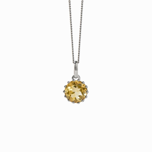 Meadowlark - Geneva Necklace - Sterling Silver/Citrine