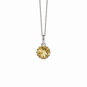 Meadowlark - Geneva Necklace - Sterling Silver/Citrine
