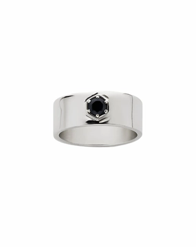 Meadowlark - Hex Stone Band Silver Midnight Sapphire