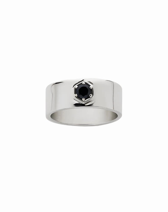 Meadowlark - Hex Stone Band Silver Midnight Sapphire