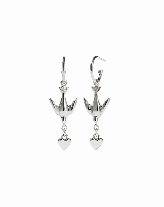 Meadowlark - Love Dove Signature Hoops Sterling Silver