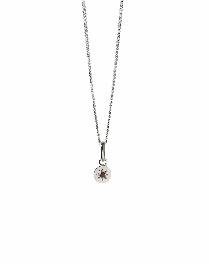 Meadowlark - Lulu Necklace In Sterling Silver & African Garnet