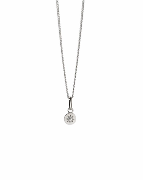 Meadowlark - Lulu Necklace In Sterling Silver & White Diamond