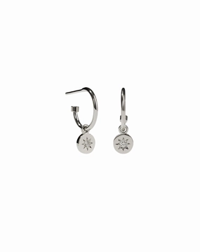 Meadowlark - Lulu Signature Hoops In Sterling Silver & White Diamond