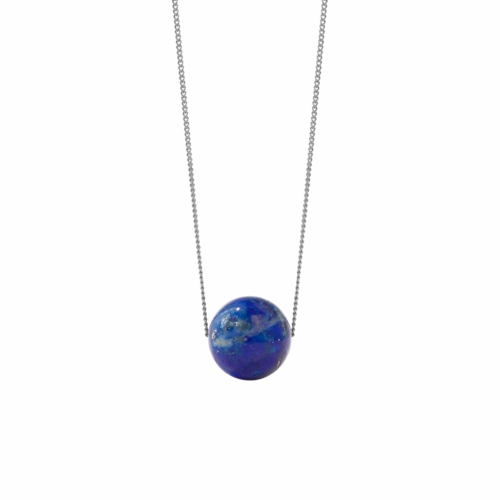 Meadowlark - Maya Necklace Large Sterling Silver With Blue Lapis on a 45cm chain