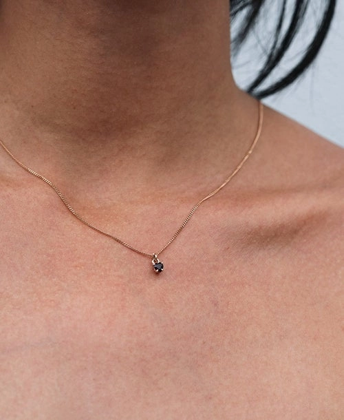Meadowlark - Micro Heart Jewel Necklace Sterling Silver