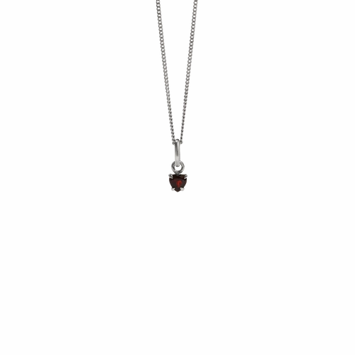Meadowlark - Micro Heart Jewel Necklace Sterling Silver