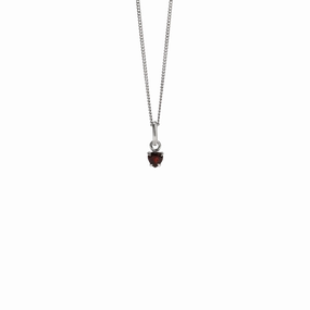 Meadowlark - Micro Heart Jewel Necklace Sterling Silver