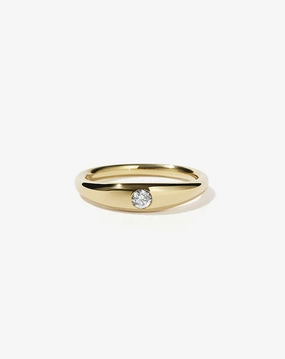 Meadowlark - Mini Claude Ring with Reclaimed White Diamond