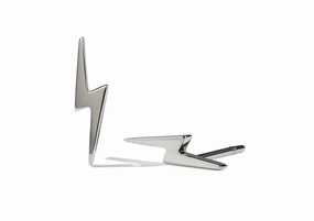 Meadowlark - NELL Lightening Bolt Stud Earrings Silver
