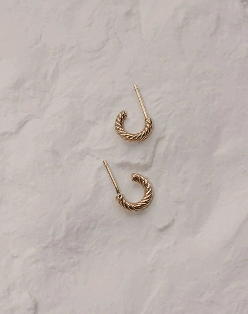 Meadowlark - Rope Hoops Small - Sterling Silver