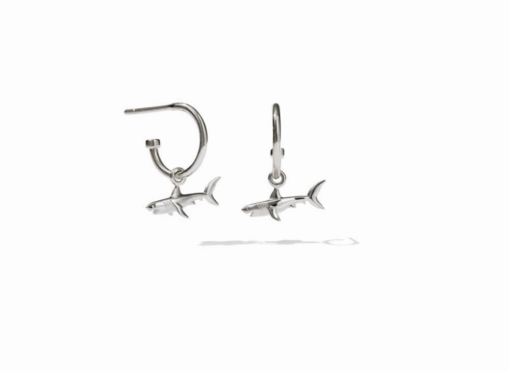 Meadowlark - Shark Signature Hoops Sterling Silver