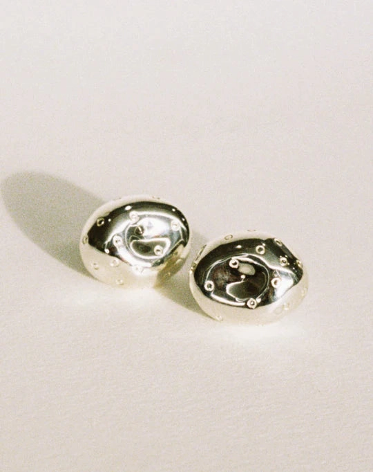 Meadowlark - Strawberry Earrings Large Sterling Silver