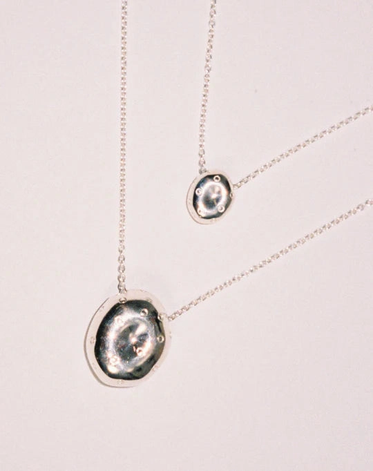 Meadowlark - Strawberry Necklace Large Sterling Silver