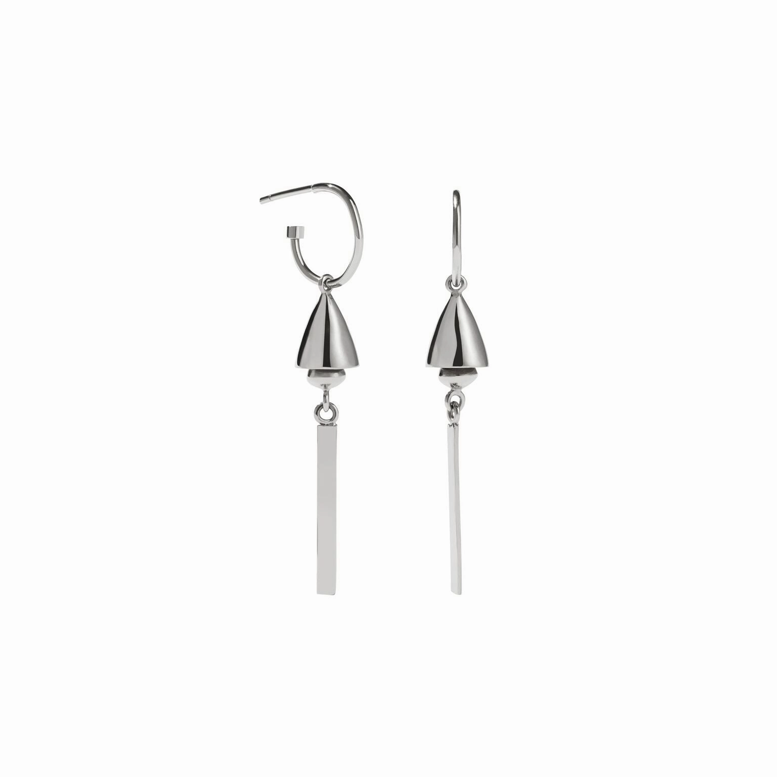 Meadowlark - Thea Bell Endless Pair Hoop Earrings Sterling Silver