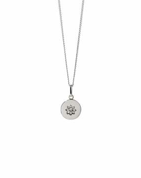 Meadowlark - Violet Necklace In Sterling Silver & White Diamond