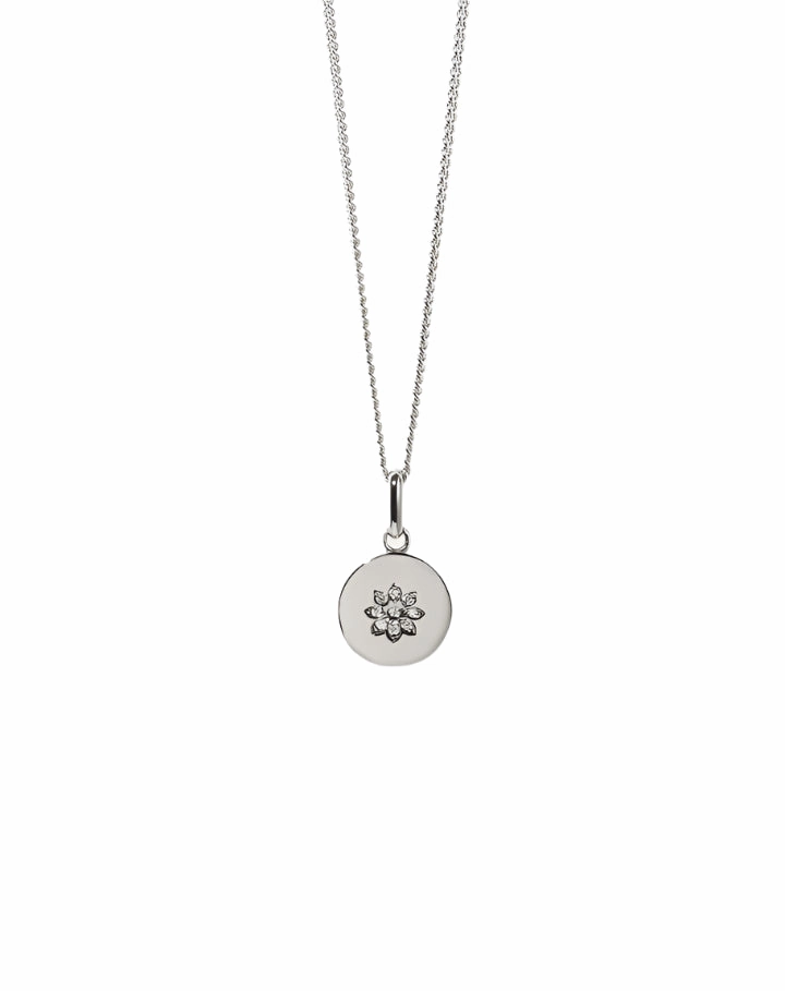 Meadowlark - Violet Necklace In Sterling Silver & White Diamond