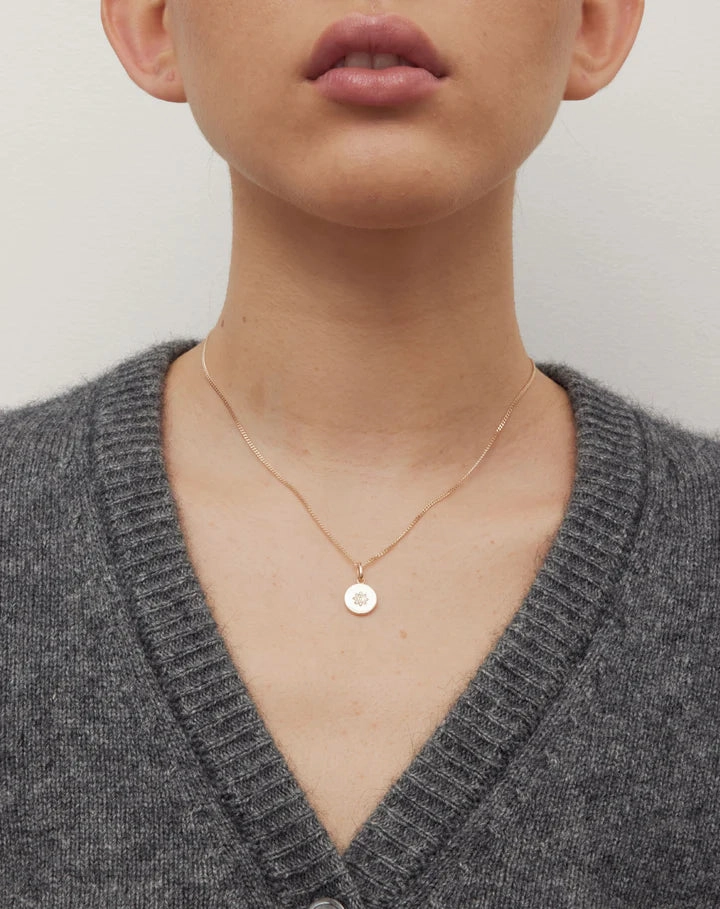 Meadowlark - Violet Necklaces In Gold Plated & White Diamond