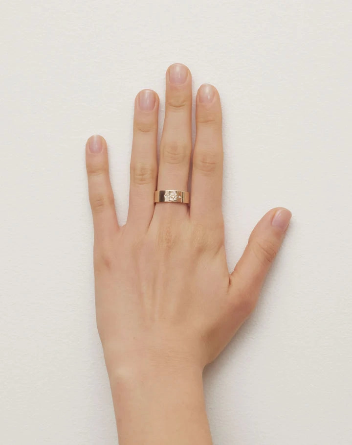 Meadowlark - Violet Ring in Sterling Silver & Blue Sapphire