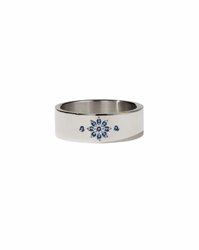 Meadowlark - Violet Ring in Sterling Silver & Blue Sapphire