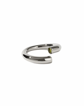 Meadowlark - Wave Ring Set Sterling Silver Peridot