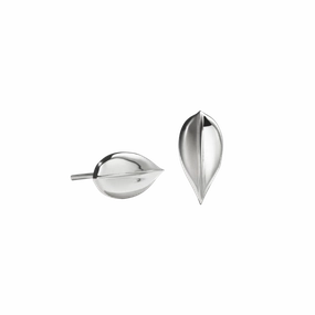 Meadowlark Leaf Stud Earrings Large