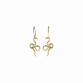 Meadowlark Medusa Endless Hoops Pair - Gold Plated