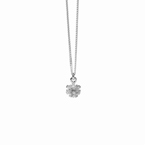 Meadowlark Pom Pom Charm Necklace - Sterling Silver