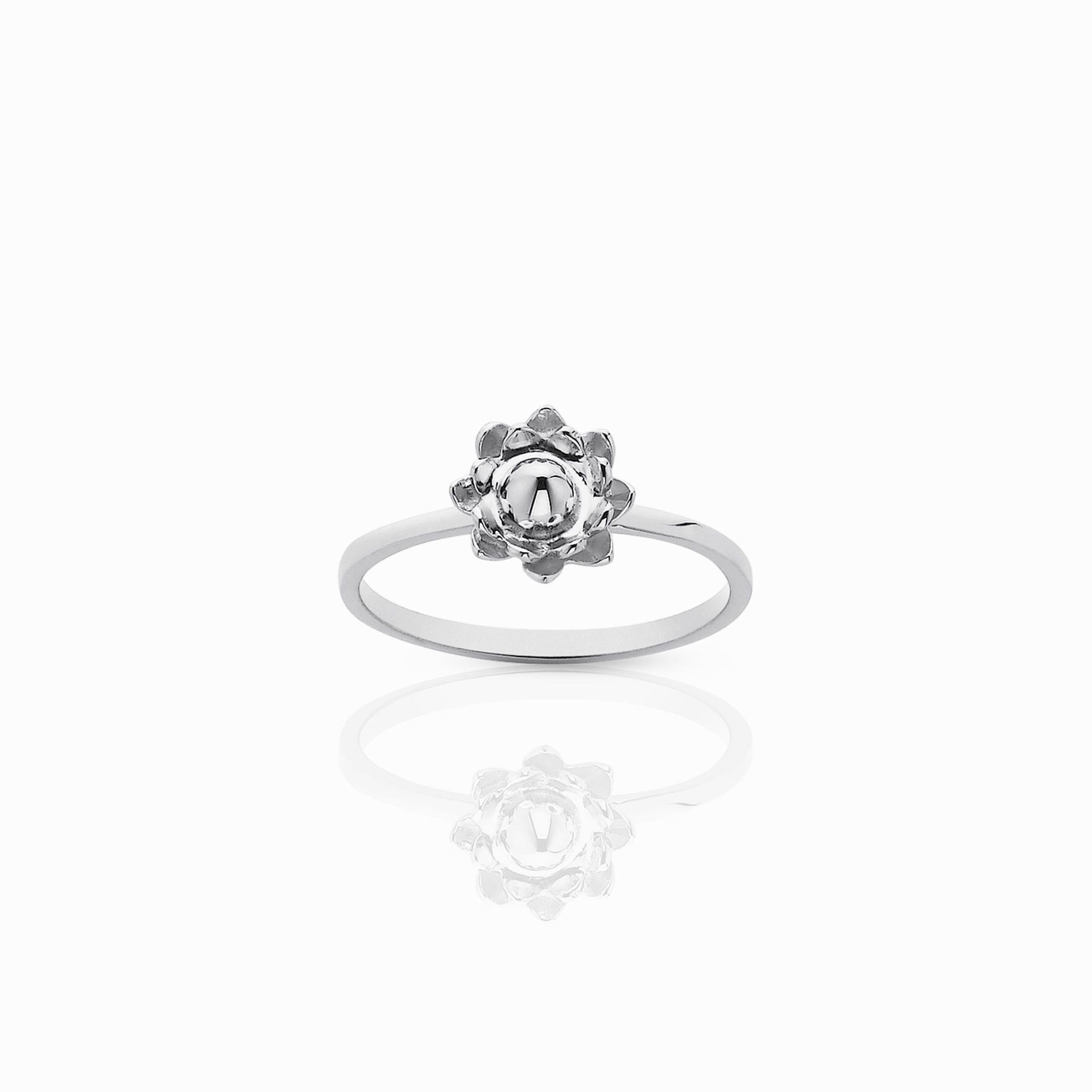 Meadowlark Protea Stacker Ring - Sterling Silver