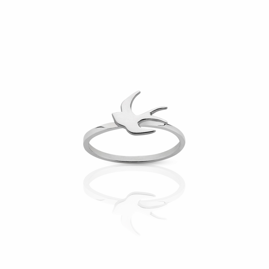 Meadowlark Swallow Stacker Ring - Sterling Silver