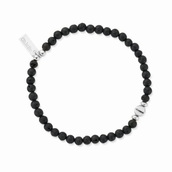 Men's Black Lava Bracelet SBBLBULM