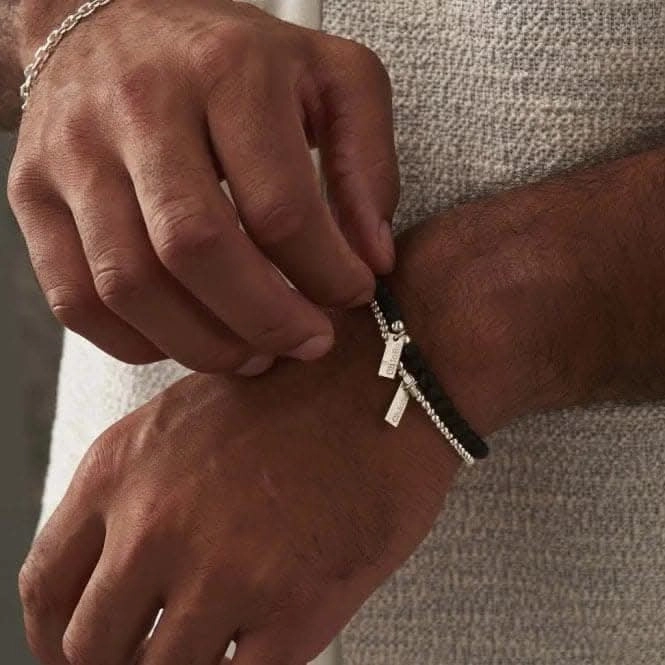 Men's Black Lava Bracelet SBBLBULM