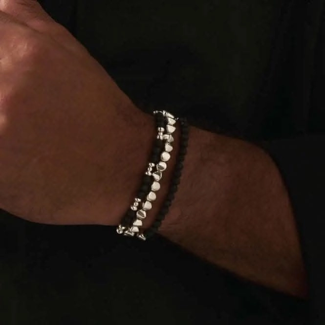 Men's Black Lava Bracelet SBBLBULM