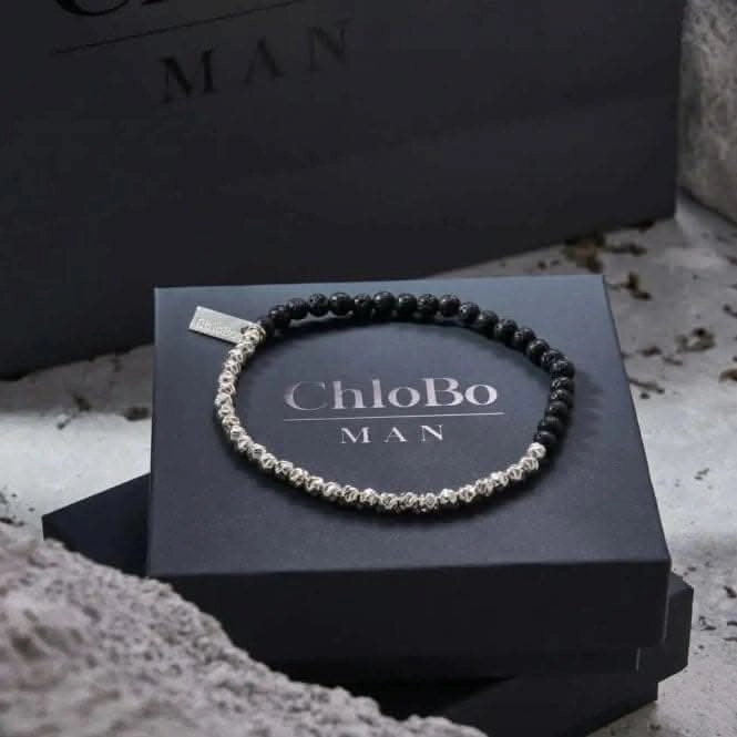 Men's Black Lava Principal Bracelet SBBLHAMM