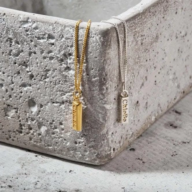 Men's Curb Chain Chlobo Ingot Necklace SNCC2C015M