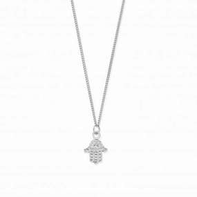 Men's Curb Chain Hamsa Necklace SNCC1607M