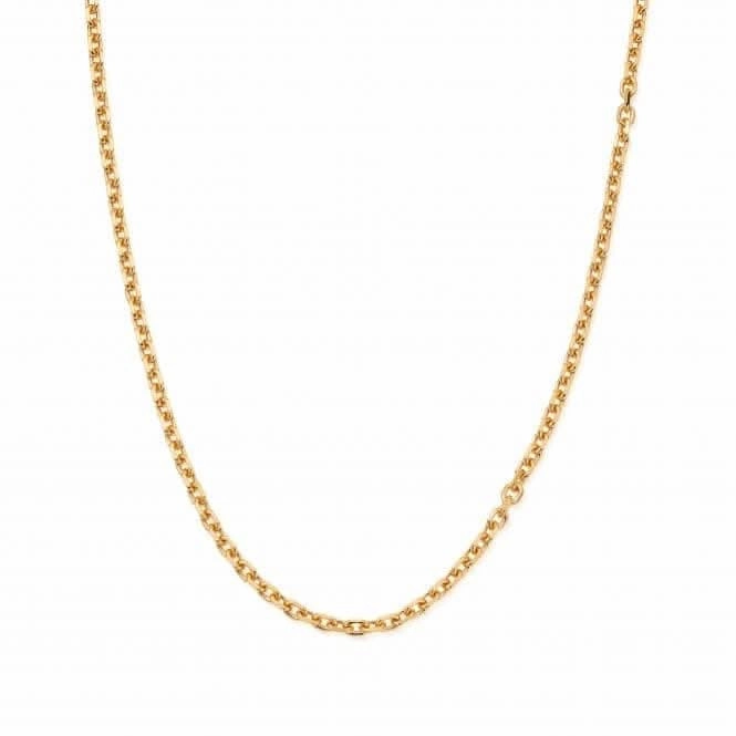 Men's Gold Anchor Chain Necklace GNANCHORM