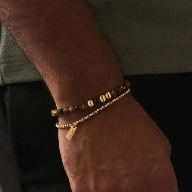 Men's Gold Essential Bracelet GBBDM