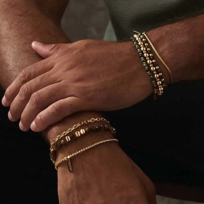 Men's Gold Essential Bracelet GBBDM