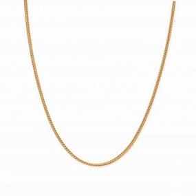 Men's Gold Fox Tail Chain Necklace GNFOXTAILM