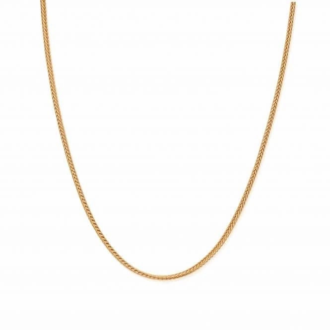 Men's Gold Fox Tail Chain Necklace GNFOXTAILM