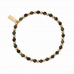 Men's Gold Kambaba Jasper Ball Bracelet GBKJBM