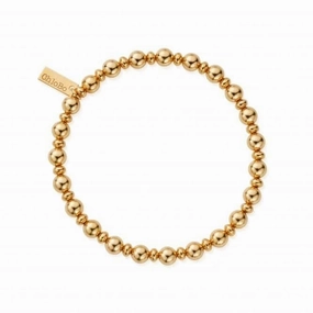 Men's Gold Slim Round Bracelet GBSLMRM