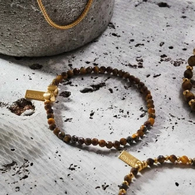 Men's Gold Tiger's Eye Bracelet GBTESBM