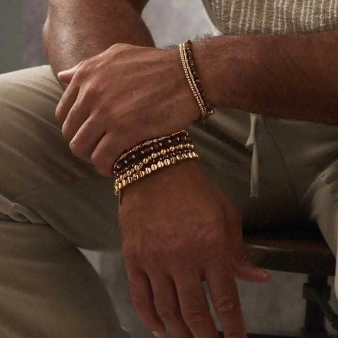Men's Gold Tiger's Eye Bracelet GBTESBM