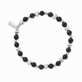 Men's Golden Obsidian Bullet Bracelet SBGOBULM