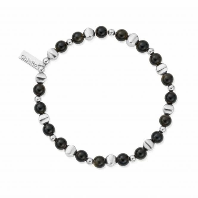 Men's Golden Obsidian Bullet Bracelet SBGOBULM