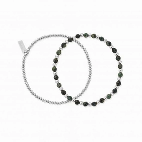 Men's Kambaba Jasper Set Of 2 Bracelets SBSETKJM