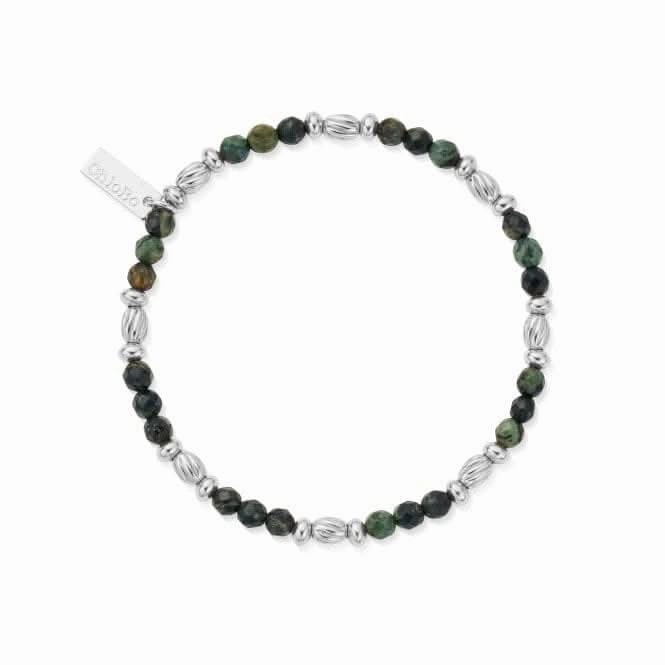 Men's Kambaba Jasper Twisted Rice Bracelet SBKJTOM